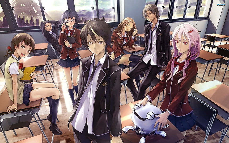 Anime characters illustration HD wallpaper