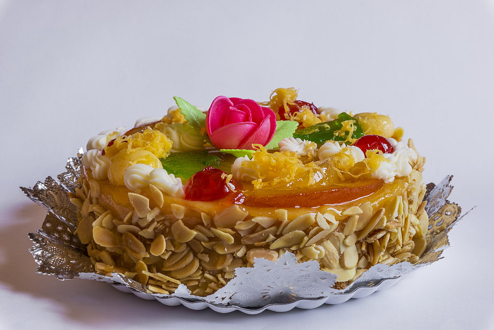 vanilla peanut cake HD wallpaper