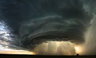 photo of storm, landscape, clouds, rain, storm