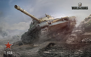 World of Tanks wallpaper, World of Tanks, tank, T-62A, wargaming HD wallpaper