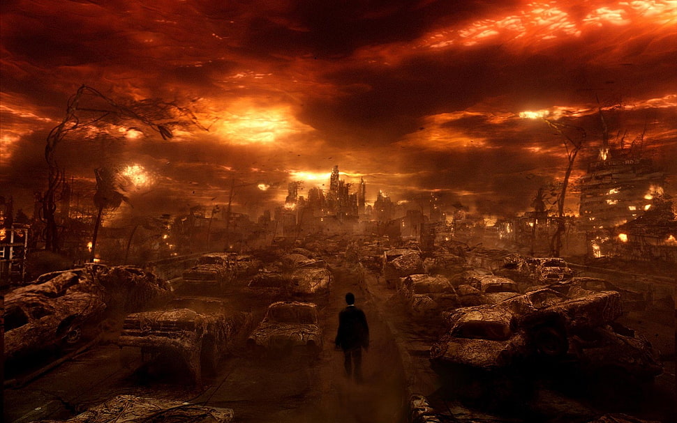 havoc building poster, Doomsday, hell, alone, Constantine HD wallpaper