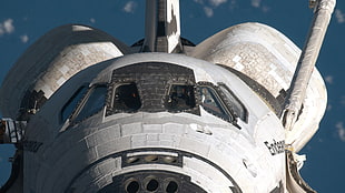 shallow focus photography of space shuttle