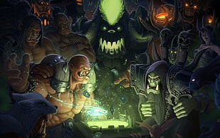 orc and trolls 3d illustration HD wallpaper
