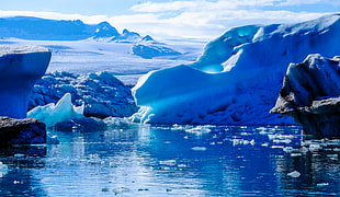 cold, glacier, iceberg, melting HD wallpaper