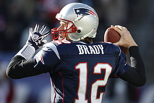 New England Patriots Tom Brady portrait HD wallpaper