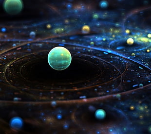 galaxy 3D art, pattern, galaxy, space, space art