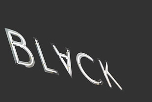 Black logo, Inscription, Letters, Highlighting