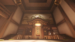 brown building interior, Overwatch, Hanamura (Overwatch)