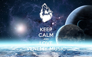 Keep Calm and Love Venemy Music wallpaper, Venemy, space, music HD wallpaper