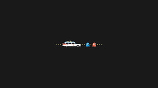pacman game illustration, Ghostbusters, Pac-Man 
