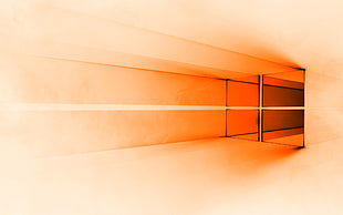 orange Windows digital wallpaper, windows10, Microsoft, Microsoft Windows, inverted colors