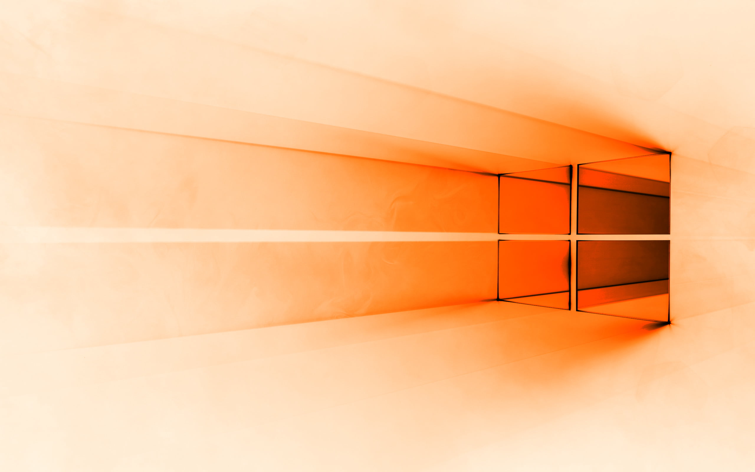 orange Windows digital wallpaper, windows10, Microsoft, Microsoft Windows, inverted colors