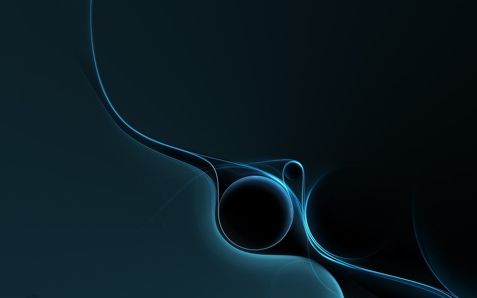 black and blue digital wallpaper HD wallpaper