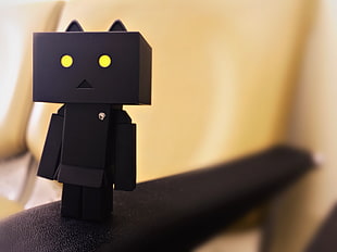 black cardboard character illustration