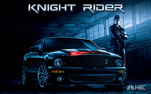 Knight Rider digital wallpaper, Ford Mustang, Knight Rider