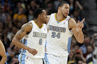 two NBA players photo HD wallpaper