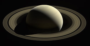 planet Saturn illustration, NASA, Saturn, planet, Cassini