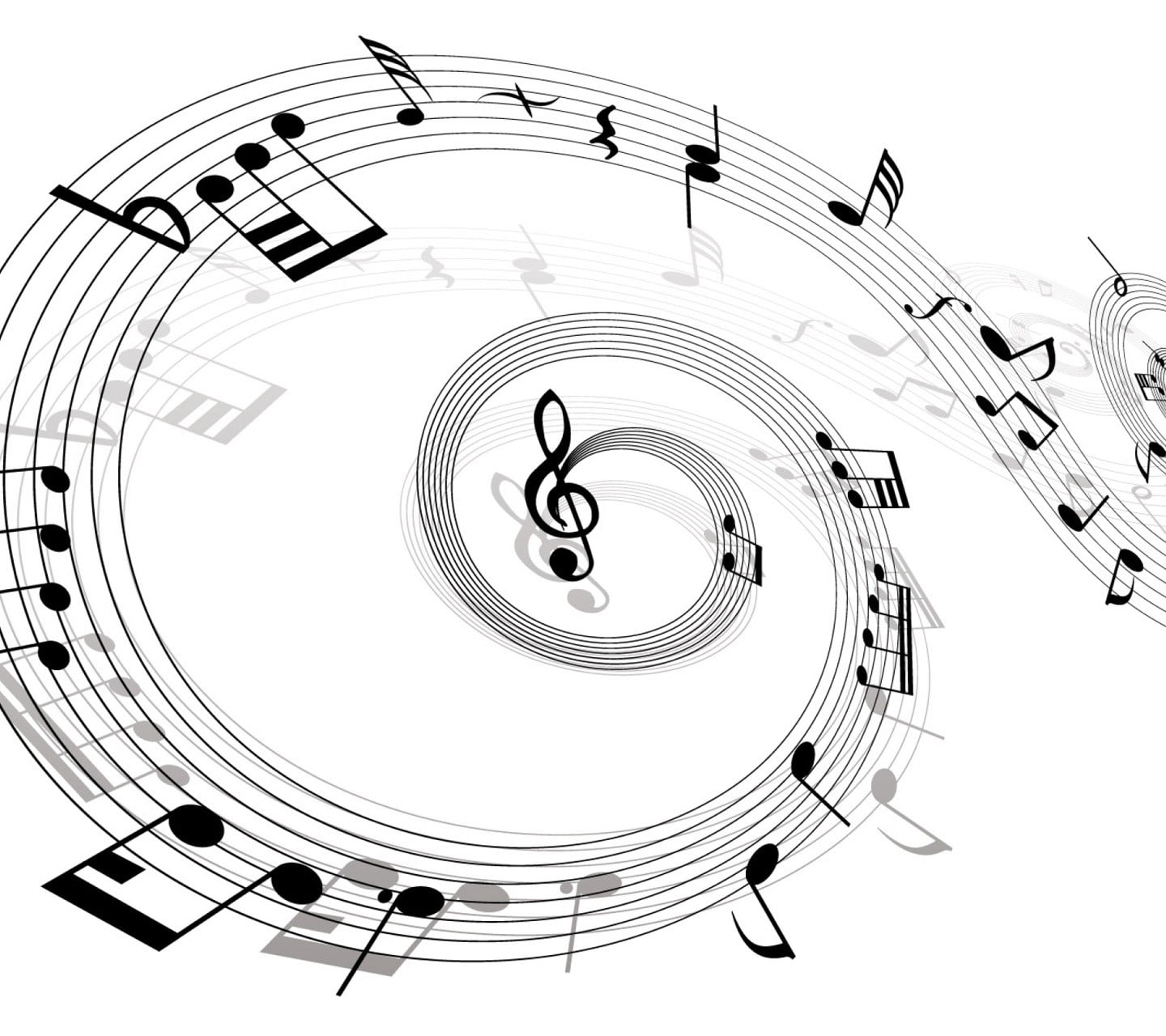 musical notes illustration, nature