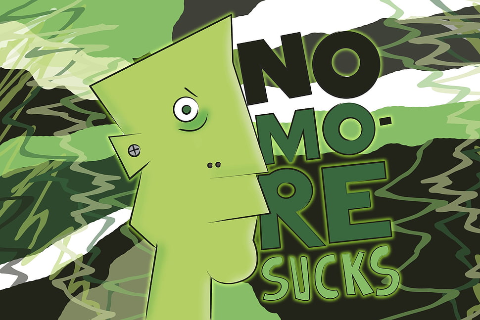 No More Sucks advertisement, quote HD wallpaper