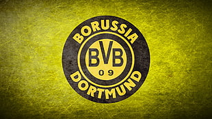 black and yellow Borussia Dortmund logo, Borussia Dortmund, Germany, sports, soccer