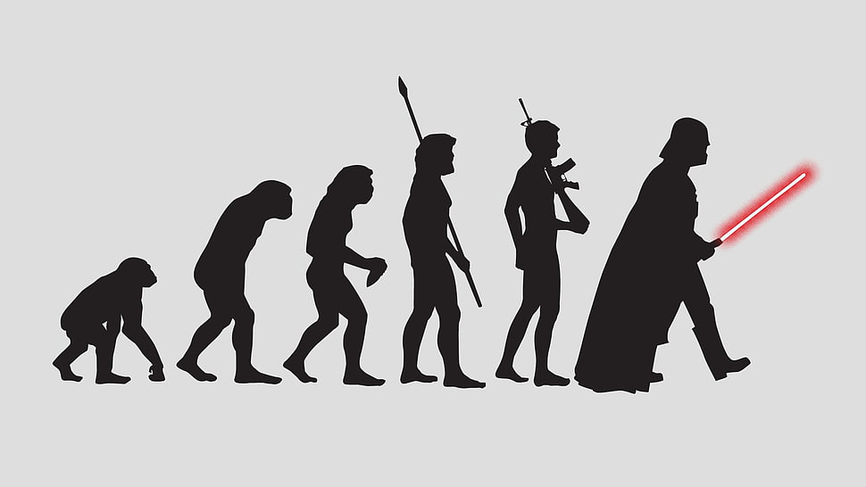Evolution of Darth Vader illustration HD wallpaper