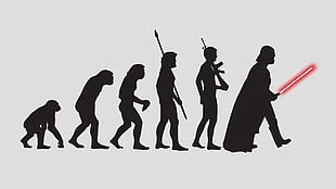 Evolution of Darth Vader illustration