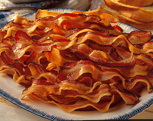 bacon strip lot, food, bacon HD wallpaper