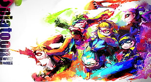 anime character wallpaper, Splatoon, Nintendo, Wii U HD wallpaper