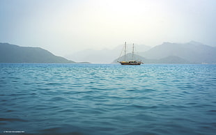 body of water, blue, water, vehicle, boat HD wallpaper