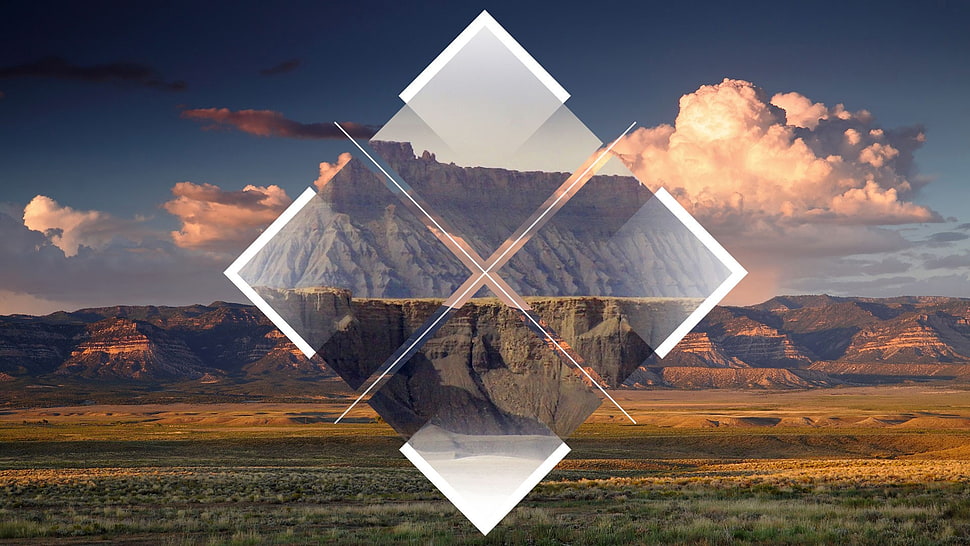 brown rocky mountain HD wallpaper