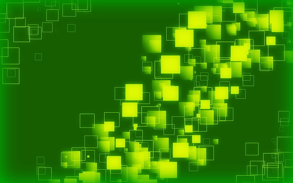 green and yellow digital wallpaper HD wallpaper