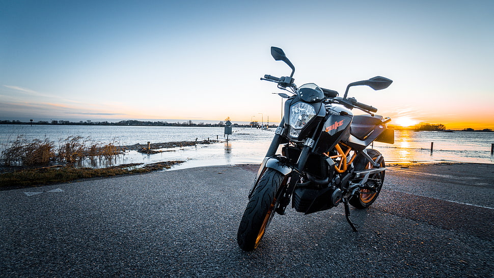 black and gray backbone motorcycle HD wallpaper