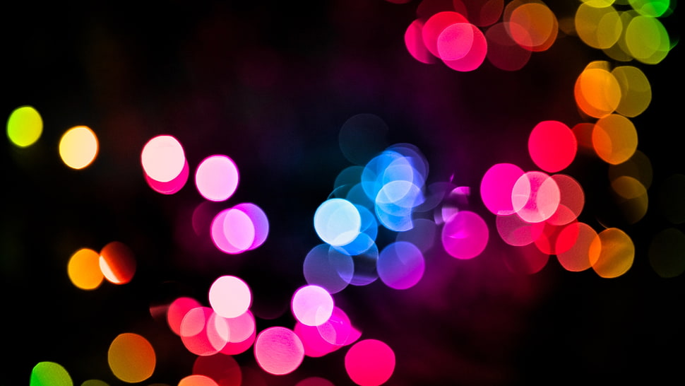 pink, blue, orange, and black digital wallpape HD wallpaper