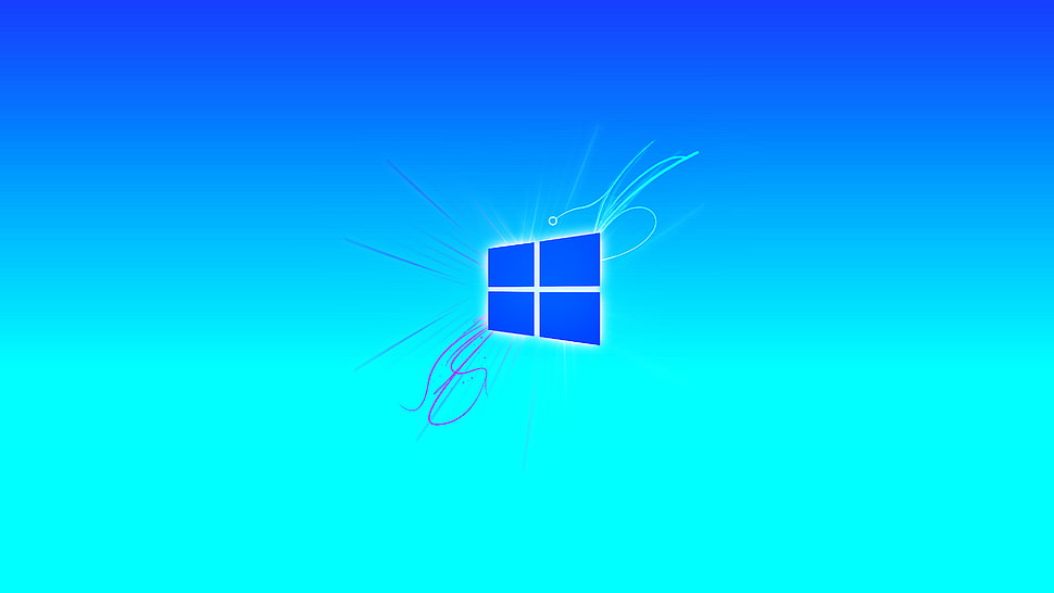 Windows logo, Microsoft Windows, neon, abstract HD wallpaper