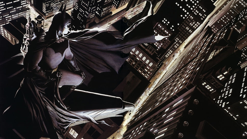 Batman digital wallpaper, comics, Batman, Bruce Wayne HD wallpaper