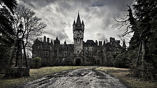 abandoned castle, old building, HDR, castle, photography