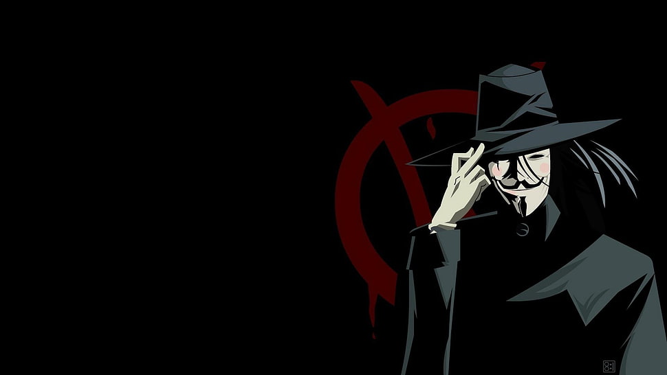 Vendetta wallpaper, V for Vendetta, Anonymous HD wallpaper