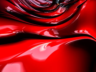 red cream, Fractal, Structure, Surface