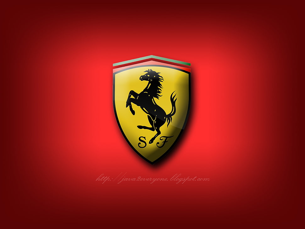 Ferrari logo HD wallpaper