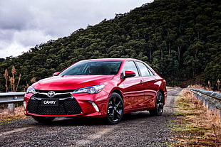 red Toyota Camry