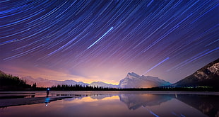 time lapse photography of star HD wallpaper