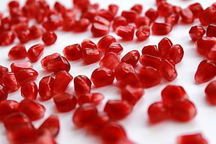 red pomegranate seeds, Pomegranate, Berries, Fruit