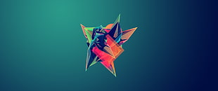 abstract illustration, abstract, 3D, gradient, digital art