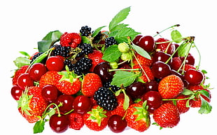 bunch of berries HD wallpaper