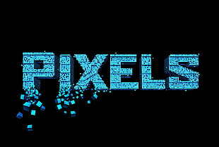 Pixels wallpaper, pixels, pixel art, 3D, black background