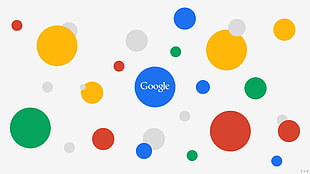 Google logo, Google, internet, bubbles, digital art