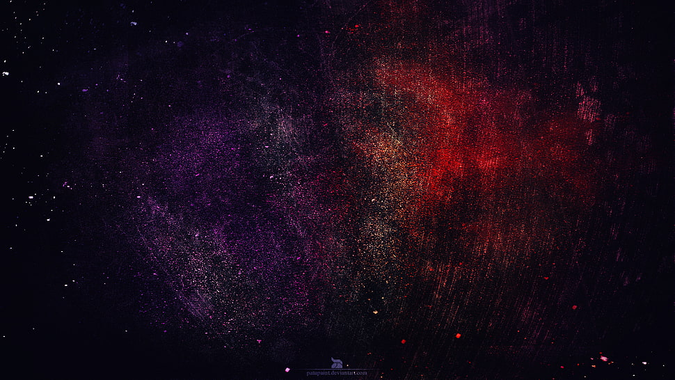 purple and red illustratio, digital art, artwork HD wallpaper