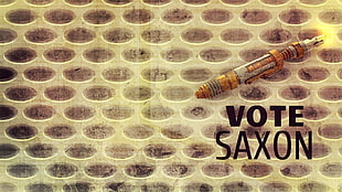 orange vote saxon tool, Doctor Who HD wallpaper