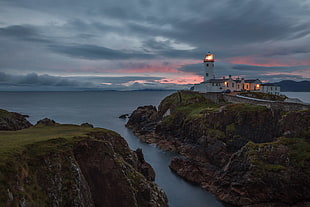 white wall paint lighthouse, fanad