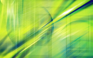 digital wallpaper of green and blue fade plaid